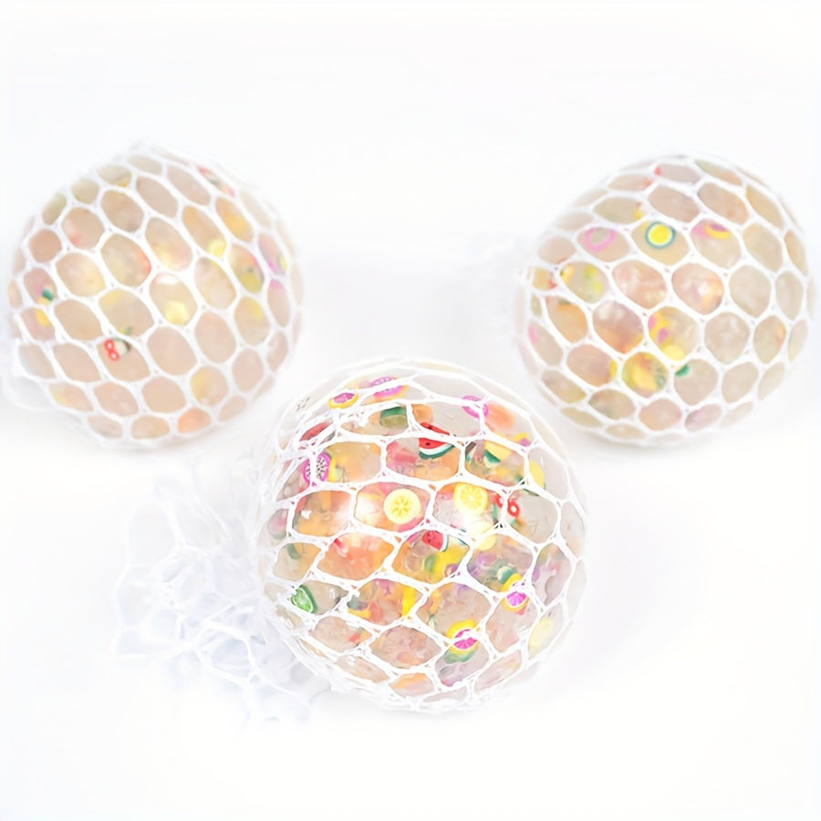 Novelty Squishy Fruit Slice Stressbal - Waterparels Voor Ontspanning Bij Feesten