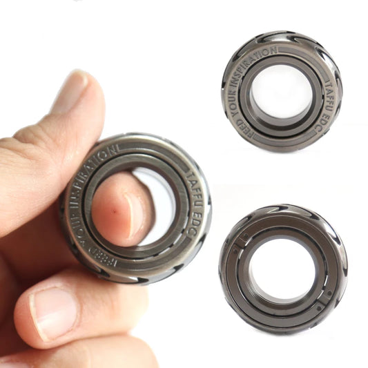Ratelwiel Fidget Ring Schuifring - Discreet Ontspanning Met Magnetische Feedback - Fidgetmania
