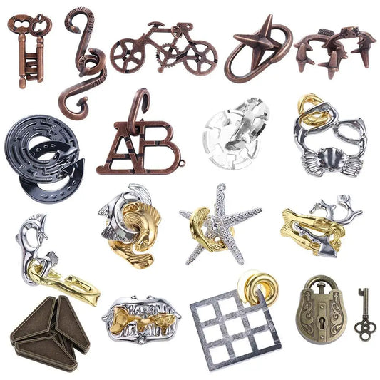 Luban Lock Puzzel - 3D Metaalontwerp Daagt Denkers Uit