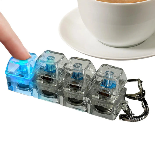 KeyZen Keyboard Clicker Fidget Toy - Realistisch Toetsgevoel Voor Ontspanning