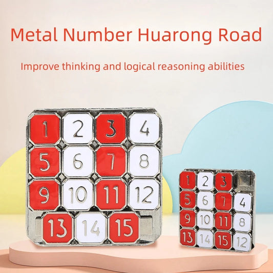 Meade Metaal Getal Schuifpuzzel - Kalmerend Fidget Speelgoed Voor Kinderen