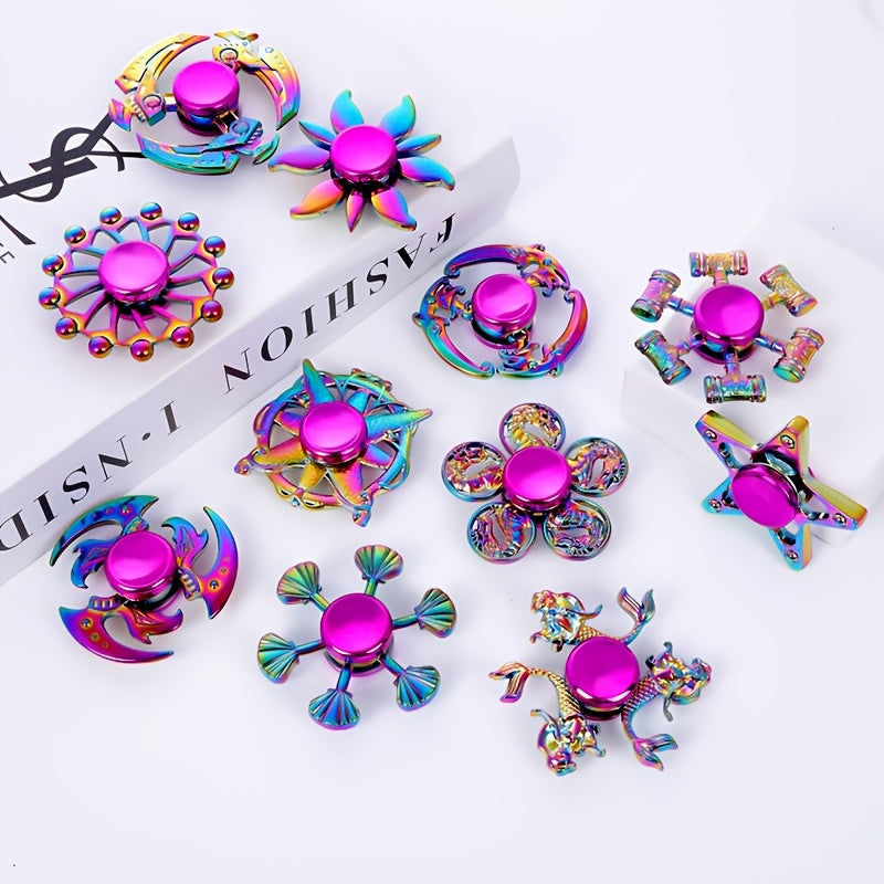 FFYUANFS Metal Gradient Fidget Spinner Elite