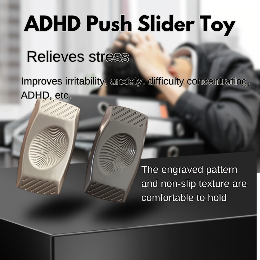 NovaSense Stainless Steel Fidget Slider Signature
