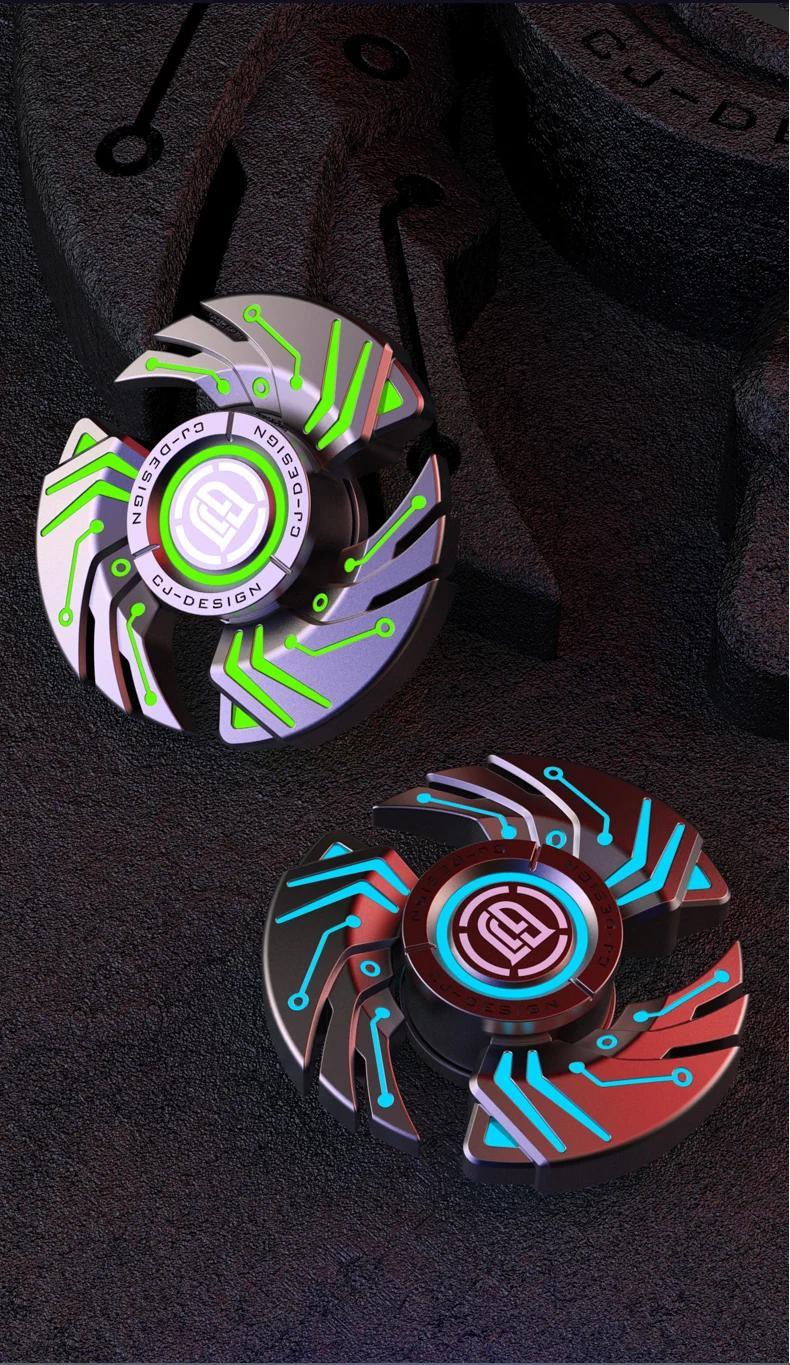JQBRO Luminous Alloy Fidget Spinner Elite