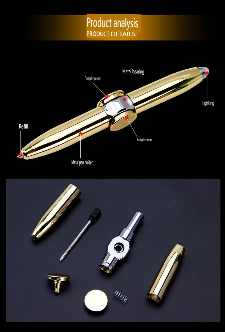 LumiSpin Fidget Spinner Ballpoint Pen Luminous Line Limited