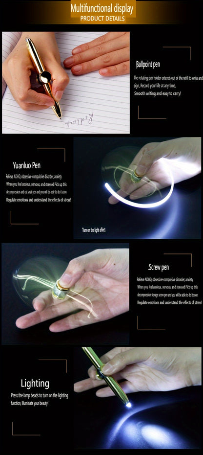 LumiSpin Fidget Spinner Ballpoint Pen Luminous Line Limited