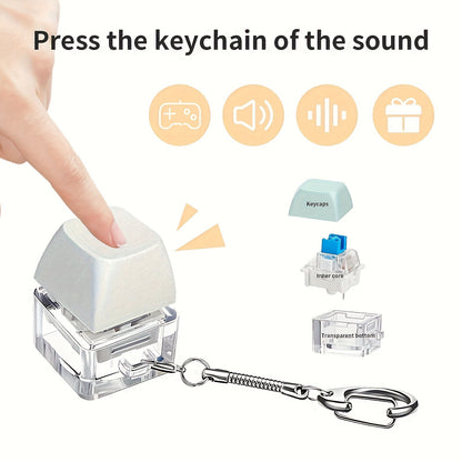 ZenKey Stressverminderend Toetsenbord Sleutelhanger - Knijp Voor Ontspanning