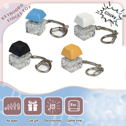 ZenKey Stressverminderend Toetsenbord Sleutelhanger - Knijp Voor Ontspanning