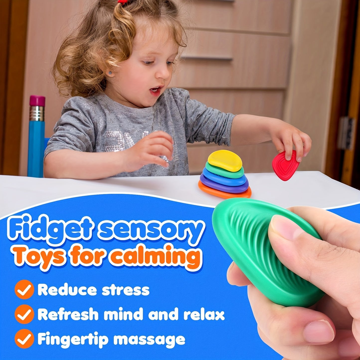 OTAN Sensory Worry Stones Soft Touch Collection Limited