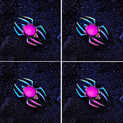 KidzSpin Iridescent Metal Spider Spinner Limited