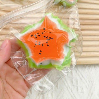 NovaFun Stervormige Watermeloen Knijp Speelgoed - Zachte TPU Ontspanning