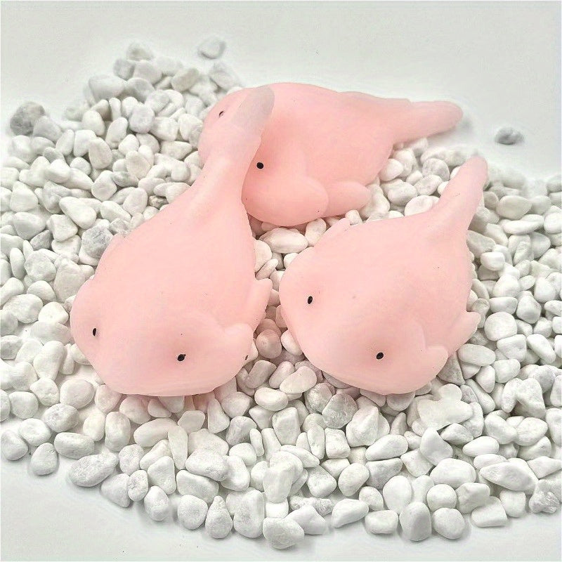 Blobfish Atelier Knijpvis Met TPR-Lichaam - Zachte Knijpvorm Voor Stressverlichting