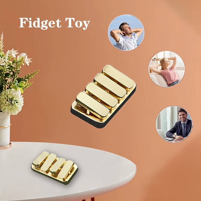 Golden Zinc Alloy Piano Seesaw Fidget Limited