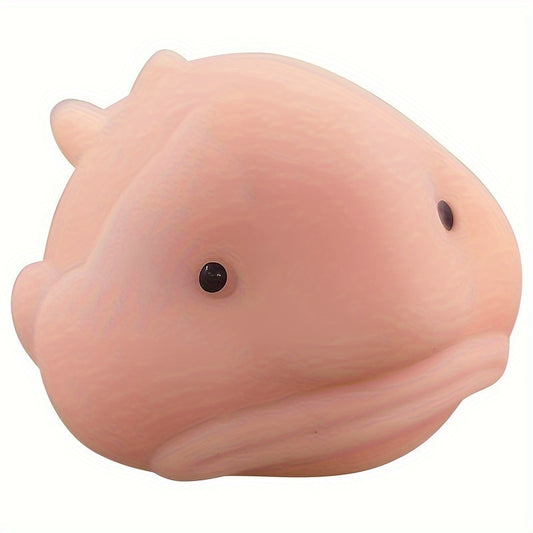 Blobfish Atelier Knijpvis Met TPR-Lichaam - Zachte Knijpvorm Voor Stressverlichting