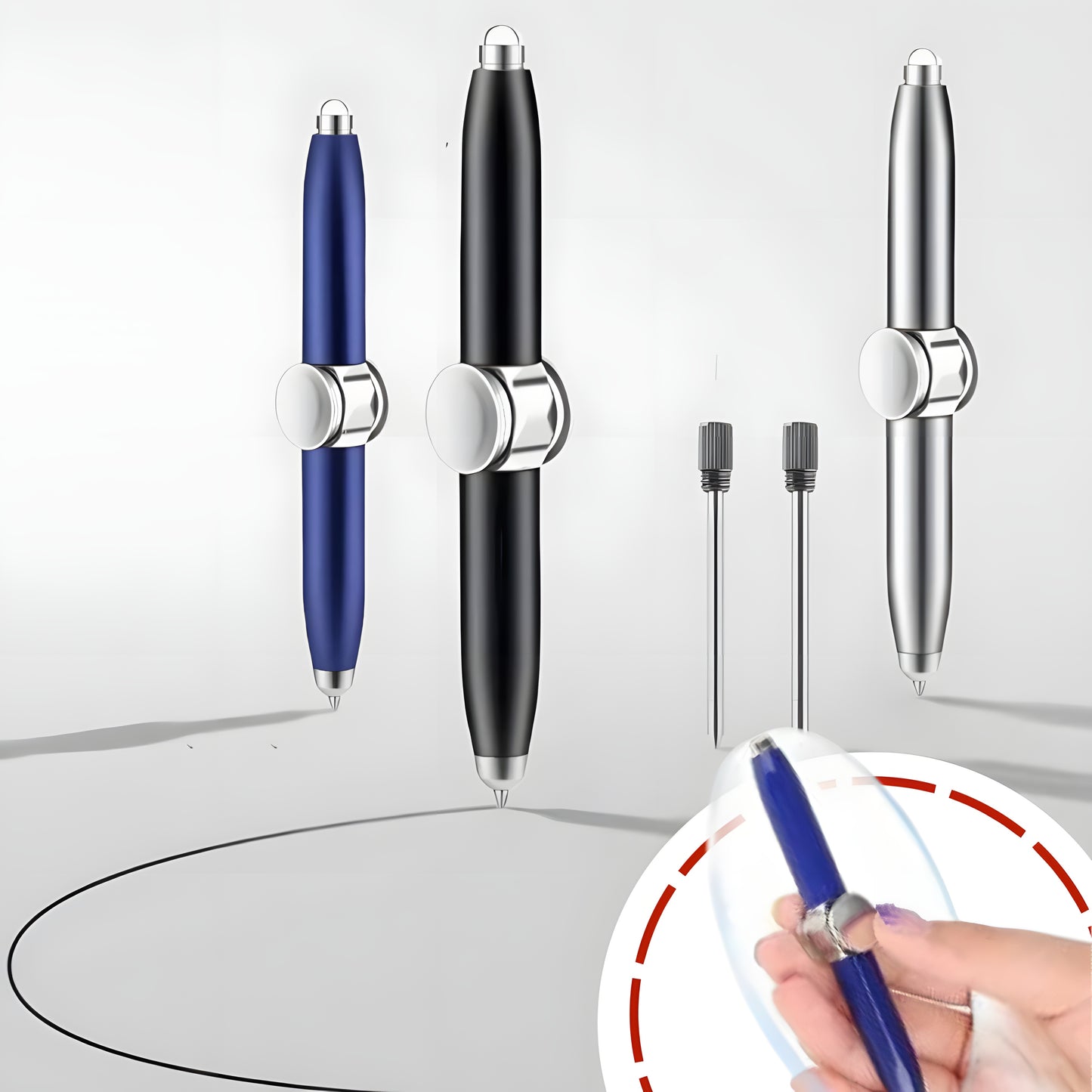 ZenGrip Copper LED Fidget Pen Spinner Edition