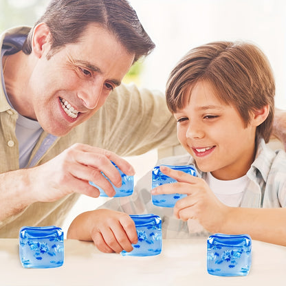 GripNova Drie Stuks IJsblok Knijp Fidget Ballen Set - Stressverlichting