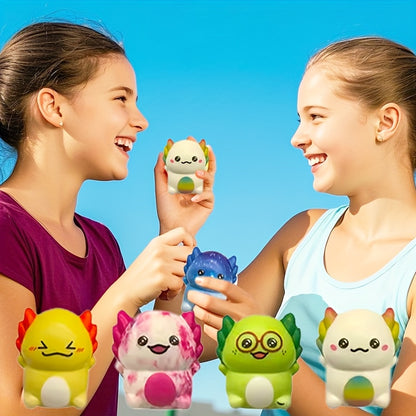 AxolotlJoy 30 Stuks Mini Axolotl Squishy Speeltjes - Rustgevende Fidget
