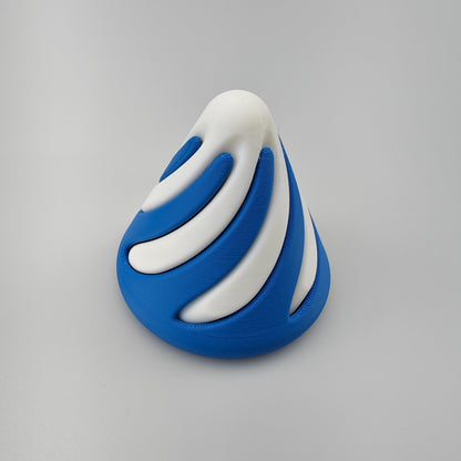 Impossible White Limited 3D Printed Spiral Fidget