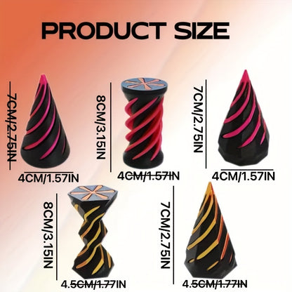 VortexCraft Three Pack Spiral Cone Fidget ABS Limited Set