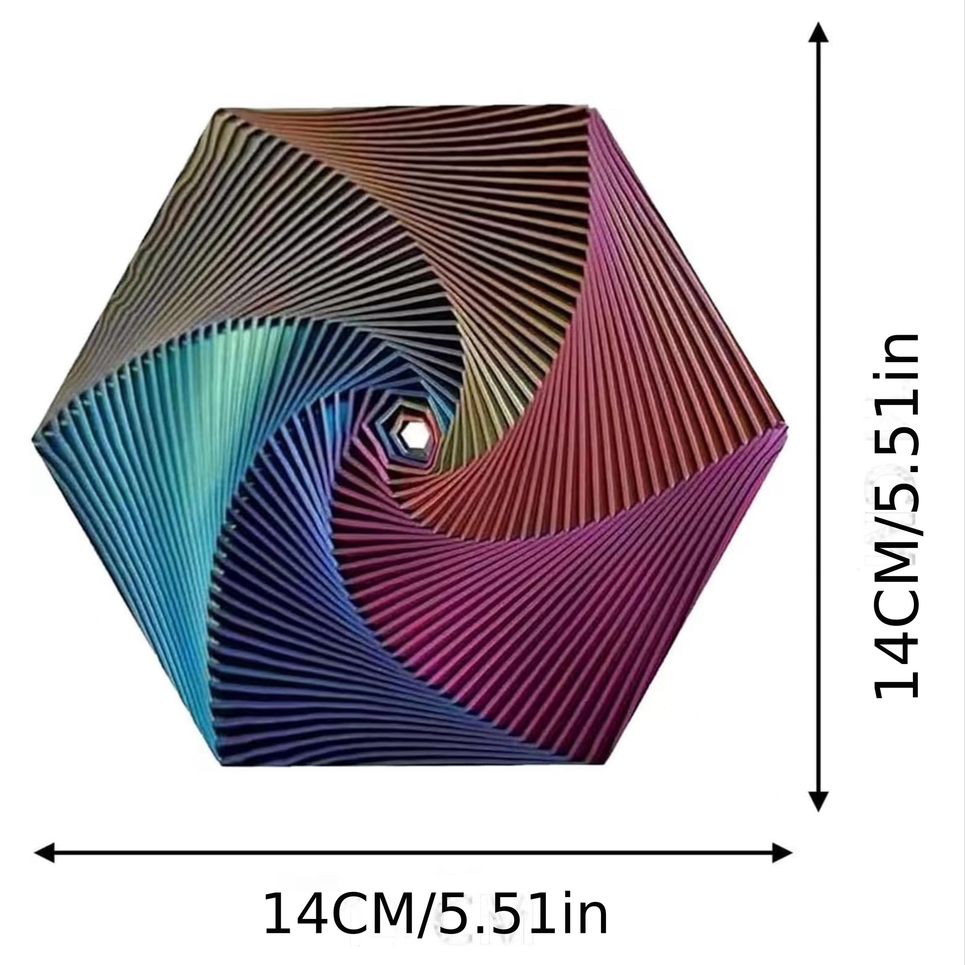Fractal Fidget Hexagon Spiral Gear Fractal Collection Elite