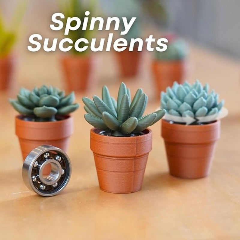 BDSLYBD 3D Geprinte Fidget Planten - Kalmerende Draai Voor Focus