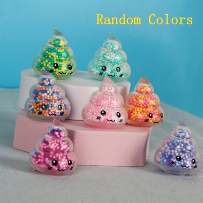 SqueezeJoy Poop Shaped Fidget Toys Soft Rubber Limited Pack