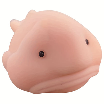 Blobfish Atelier Knijpvis Met TPR-Lichaam - Zachte Knijpvorm Voor Stressverlichting