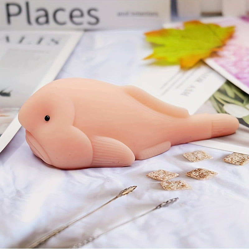 Blobfish Atelier Knijpvis Met TPR-Lichaam - Zachte Knijpvorm Voor Stressverlichting