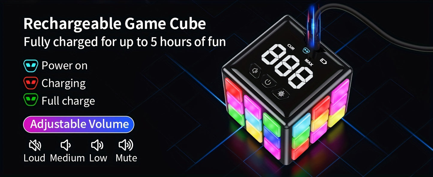 Yunbaoit Oplaadbare Handheld Game Cube - Breintraining Voor Kinderen