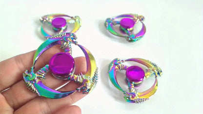 Aurora Toys Crescent Iridescent Metal Spinner Limited