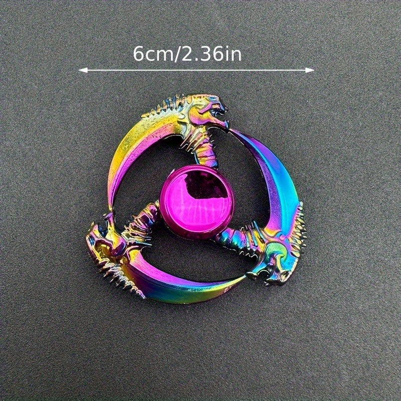 Aurora Toys Crescent Iridescent Metal Spinner Limited