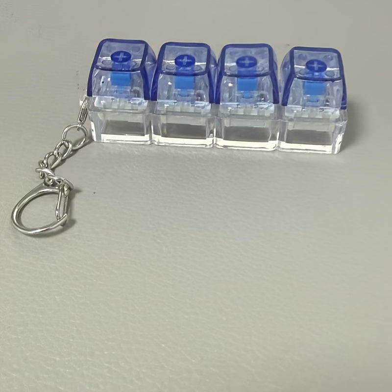 Gizze Four Key Keyboard Fidget Keychain Limited Edition