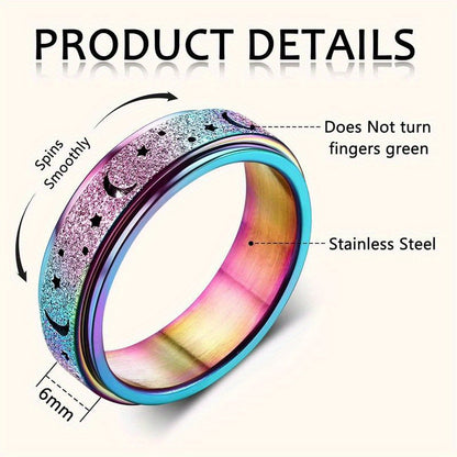 Florideco Stainless Steel Spinner Ring Elite