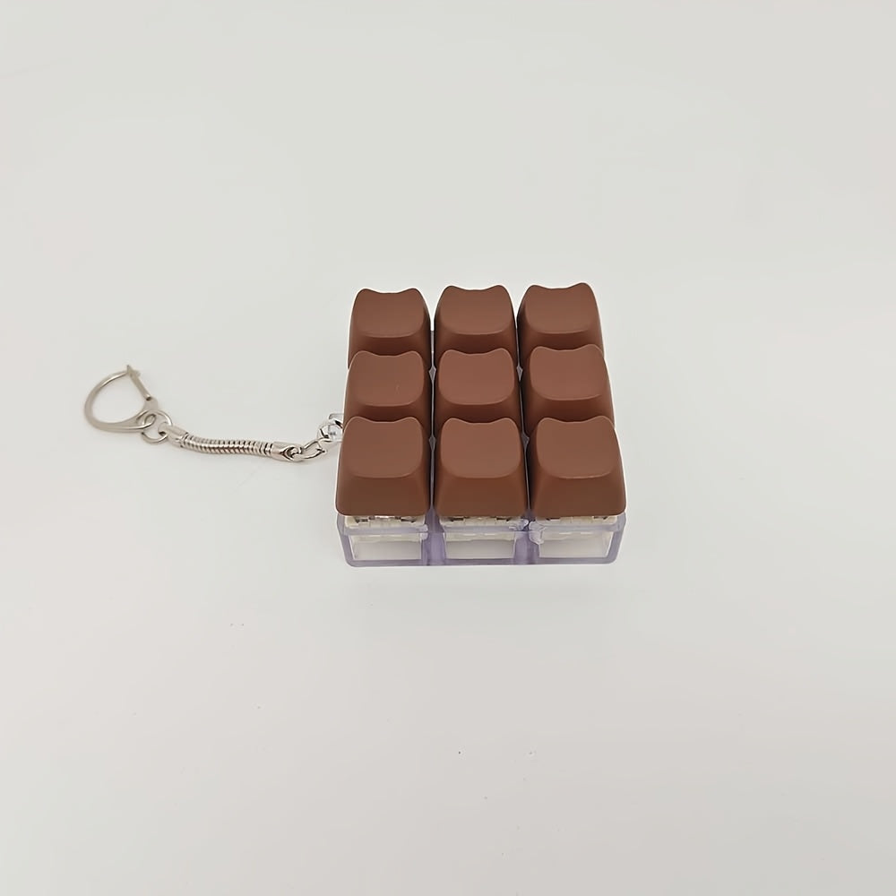 EG Keycap Pop Fidget Sleutelhanger - Draagbaar Push Bubble Voor Focus