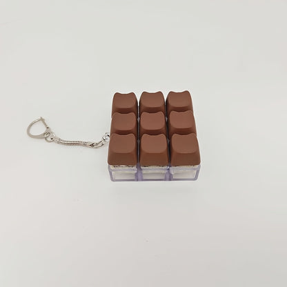 EG Keycap Pop Fidget Sleutelhanger - Draagbaar Push Bubble Voor Focus