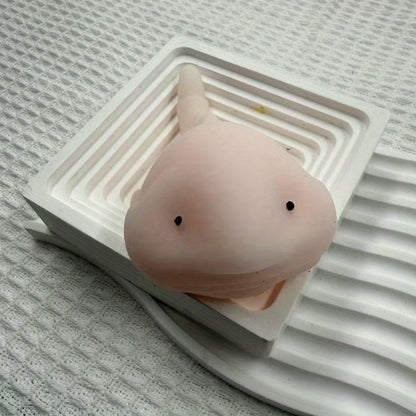 Blobfish Atelier Knijpvis Met TPR-Lichaam - Zachte Knijpvorm Voor Stressverlichting