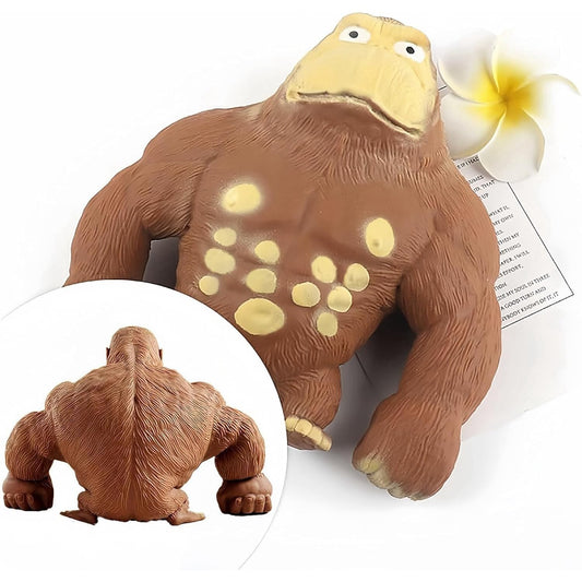 SilicoJoy Aap En Gorilla Stressbal - Rekbaar Knijpbal Voor Ontspanning