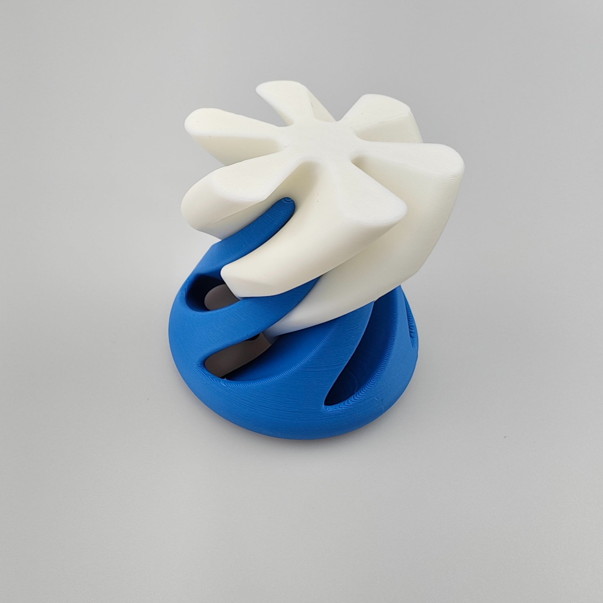 Impossible White Limited 3D Printed Spiral Fidget