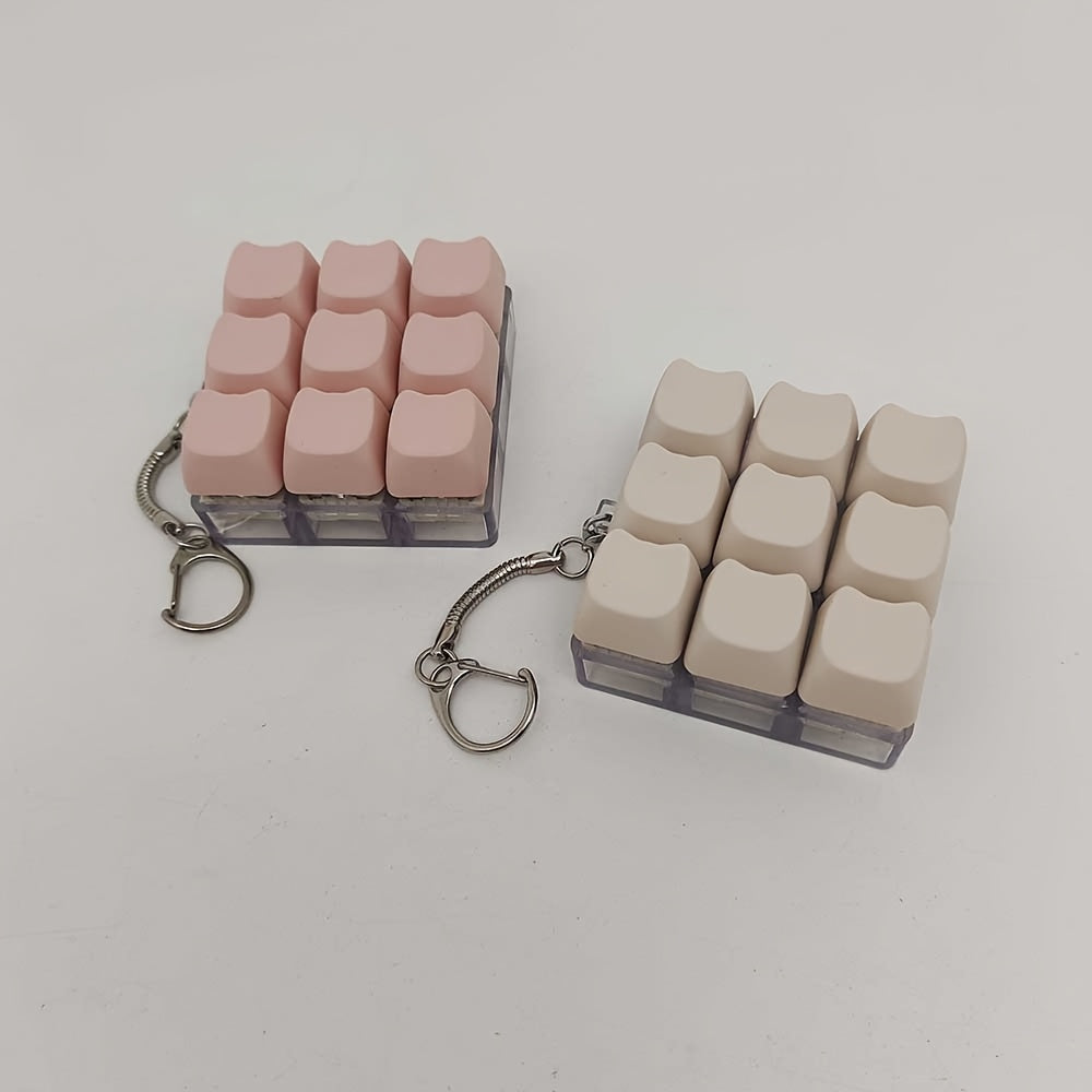 EG Keycap Pop Fidget Sleutelhanger - Draagbaar Push Bubble Voor Focus