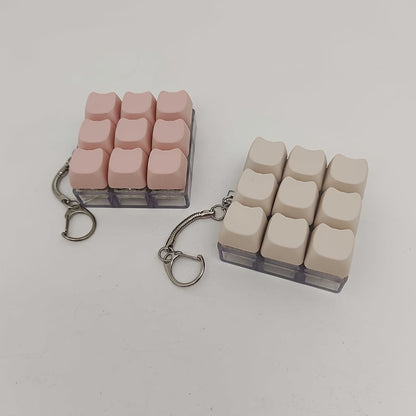 EG Keycap Pop Fidget Sleutelhanger - Draagbaar Push Bubble Voor Focus