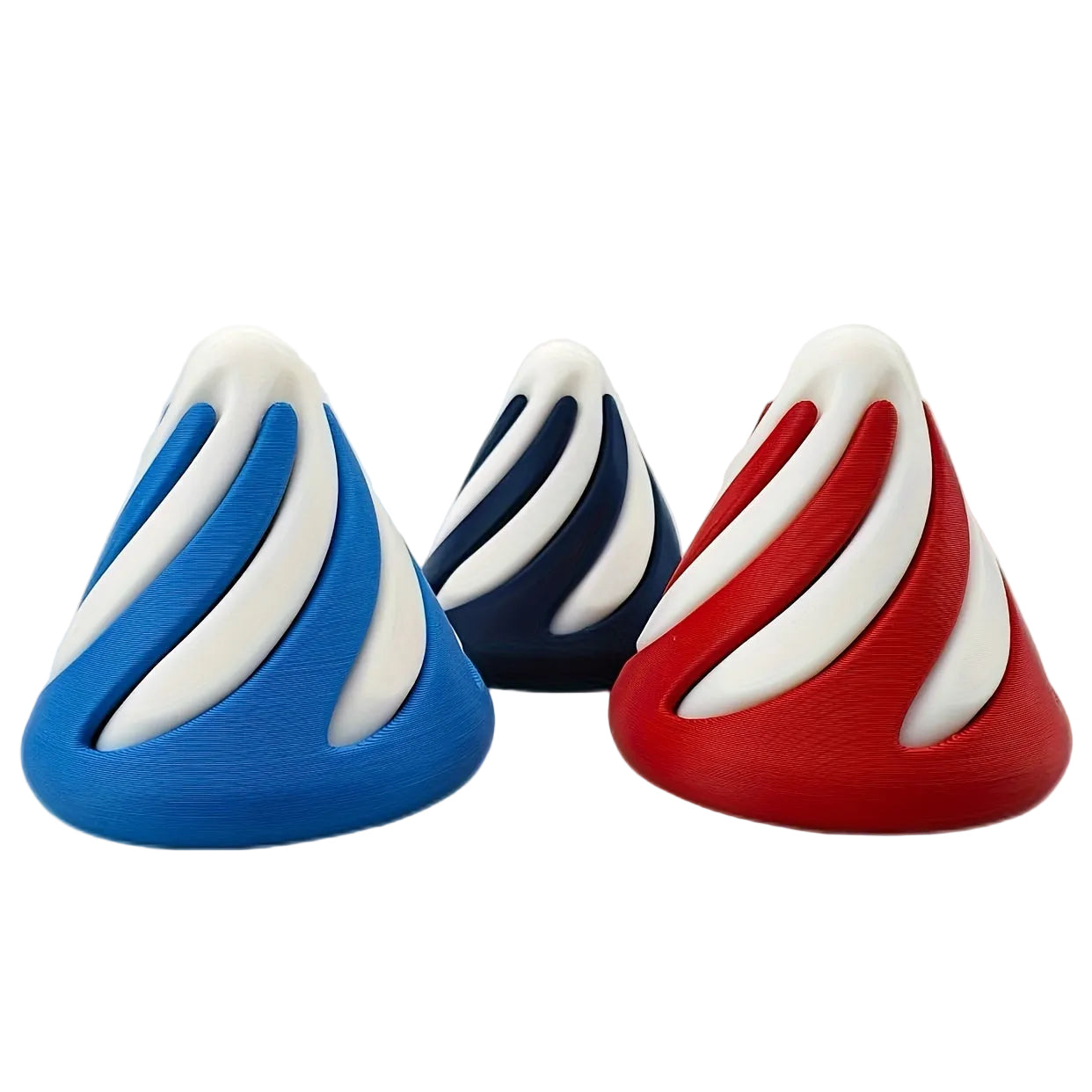 Impossible White Limited 3D Printed Spiral Fidget
