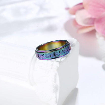 Florideco Rvs Fidget Ring - Discreet Stressverlichting Met Spin