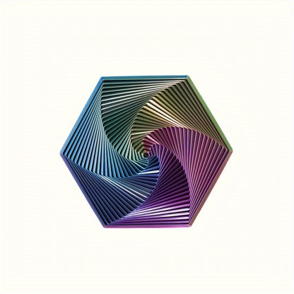 Fractal Fidget Hexagon Spiral Gear Fractal Collection Elite