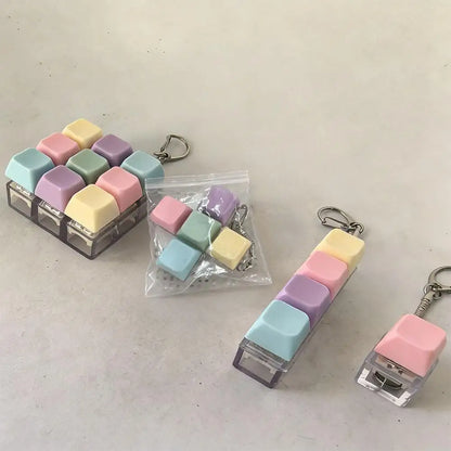 1 4 5 9 Knop Fidget Sleutelhanger - Crisp Klikgeluid