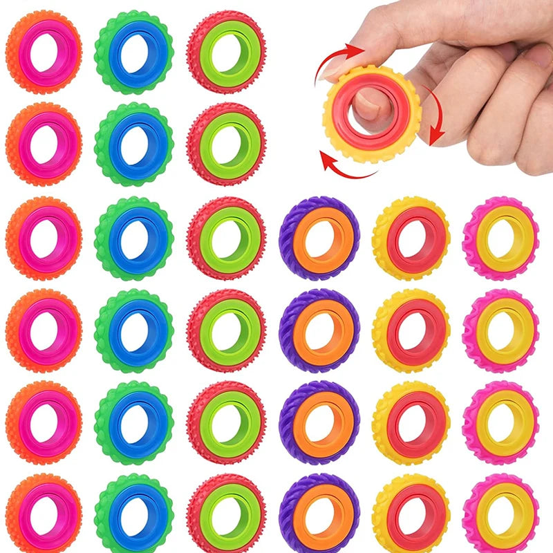 Muddy Puddles Rotating Fidget Ring Set Signature Collection