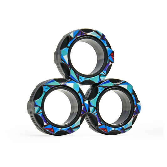Nova Magnetische Ringen Fidget Speelset - Stressverlichting Voor Focus