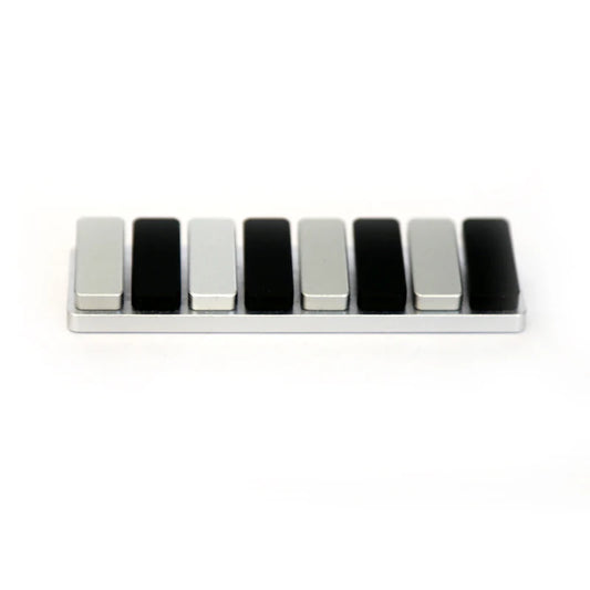 Piano Toetsen 8 Knoppen Fidget Clicker - Draagbaar Aluminiumlegering