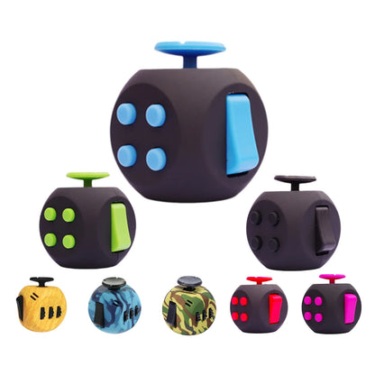 SquishMeez Zeszijdige Fidget Cube Sensorisch Speelgoed - Antistress Focus