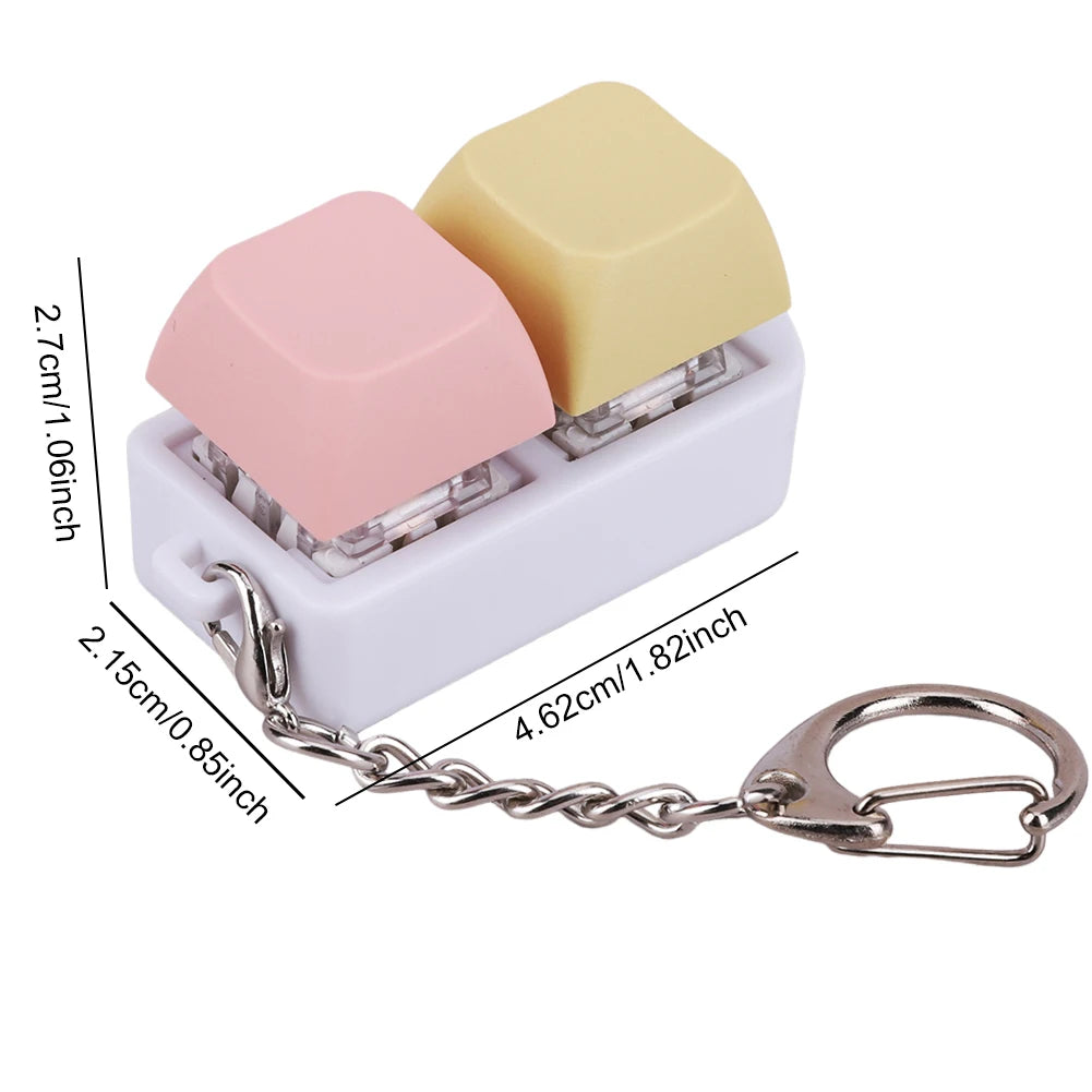 Shunmaii 2-Button Keyboard Fidget Zinc Alloy Limited