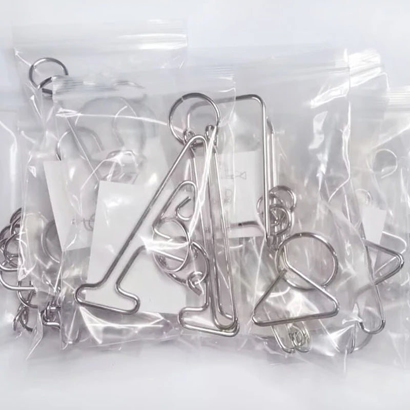 DraadKunst IQ Metaaldraad Puzzel - Uitdagend 3D Ontwirkelbaar Ontwerp